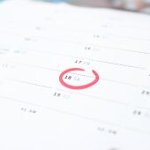 Imagen de archivo de un calendario.