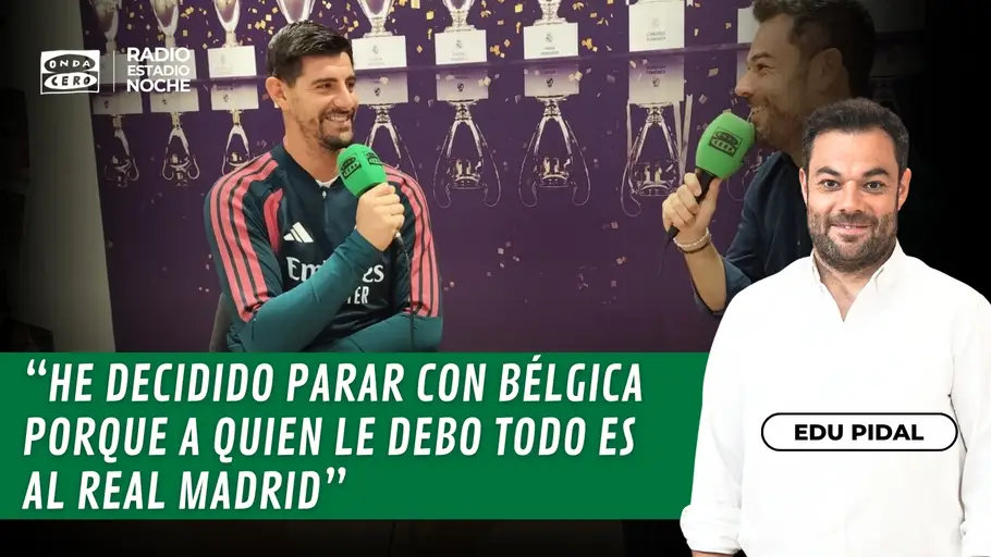 Thibaut Courtois en Radioestadio Noche Thibaut Courtois en Radioestadio Noche