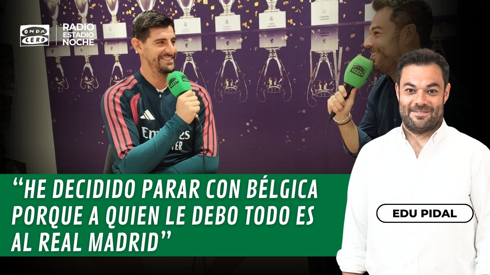 Thibaut Courtois en Radioestadio Noche Thibaut Courtois en Radioestadio Noche