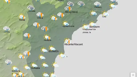 Mapa de la Agencia Estatal de Meteorología. Mapa de la Agencia Estatal de Meteorología.
