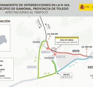 Transportes avanza en las obras para las conexiones de la N-502 en Gamonal, con una inversi&oacute;n de 5,9 millones de euros