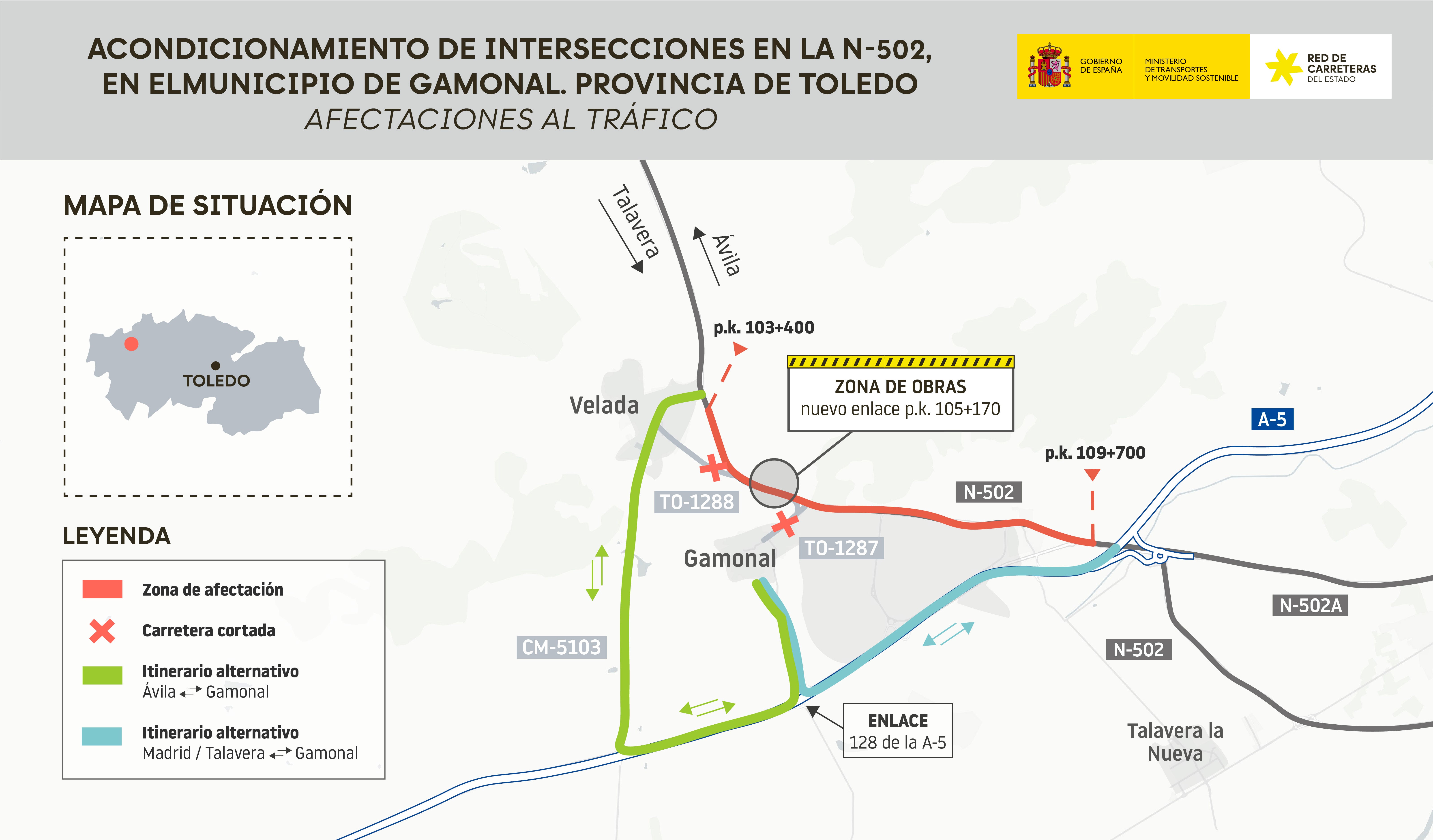 Transportes avanza en las obras para las conexiones de la N-502 en Gamonal, con una inversión de 5,9 millones de euros Transportes avanza en las obras para las conexiones de la N-502 en Gamonal, con una inversión de 5,9 millones de euros