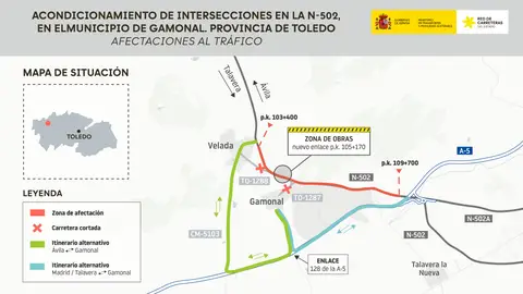 Transportes avanza en las obras para las conexiones de la N-502 en Gamonal, con una inversión de 5,9 millones de euros Transportes avanza en las obras para las conexiones de la N-502 en Gamonal, con una inversión de 5,9 millones de euros
