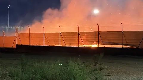 Uno de los incendios presuntamente provocados en Torrenueva Uno de los incendios presuntamente provocados en Torrenueva