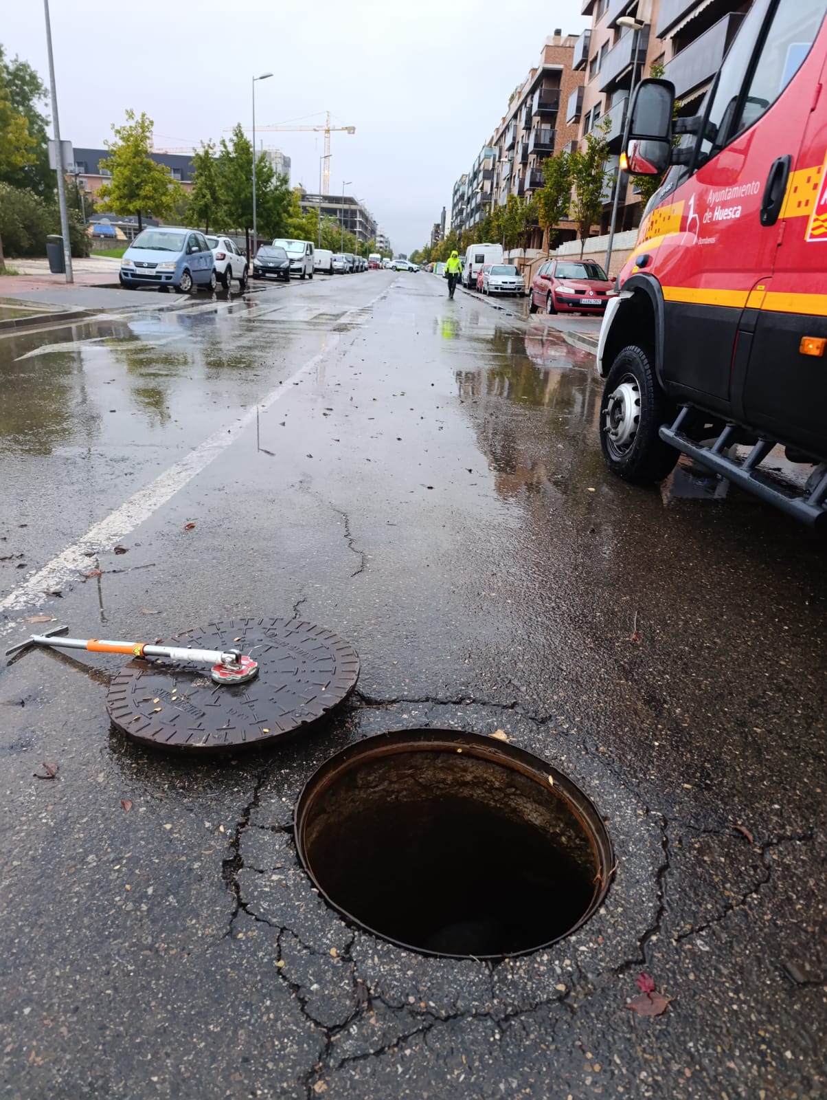 Las lluvias dejan casi 80 litros por metro cuadrado en solo unas horas en Huesca Las lluvias dejan casi 80 litros por metro cuadrado en solo unas horas en Huesca