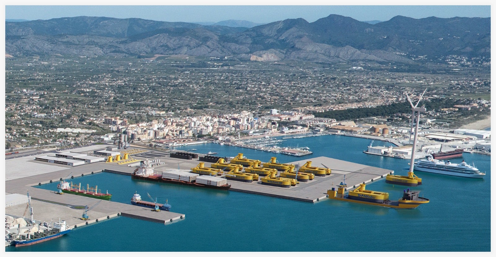 PortCastelló proyecta un gran hub para la eólica marina flotante PortCastelló proyecta un gran hub para la eólica marina flotante