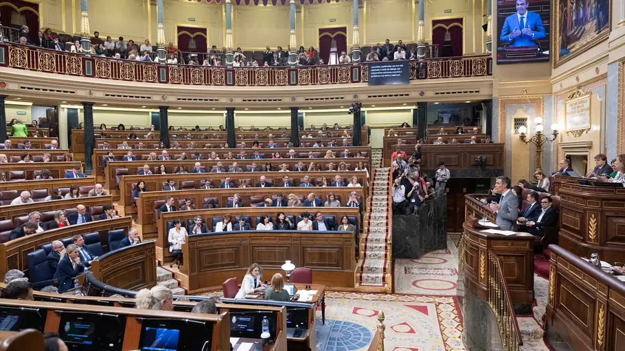 El presidente del Gobierno, Pedro Sánchez, durante una sesión plenaria, en el Congreso de los Diputados, a 2 de octubre de 2026, en Madrid (España) El presidente del Gobierno, Pedro Sánchez, durante una sesión plenaria, en el Congreso de los Diputados, a 2 de octubre de 2026, en Madrid (España)