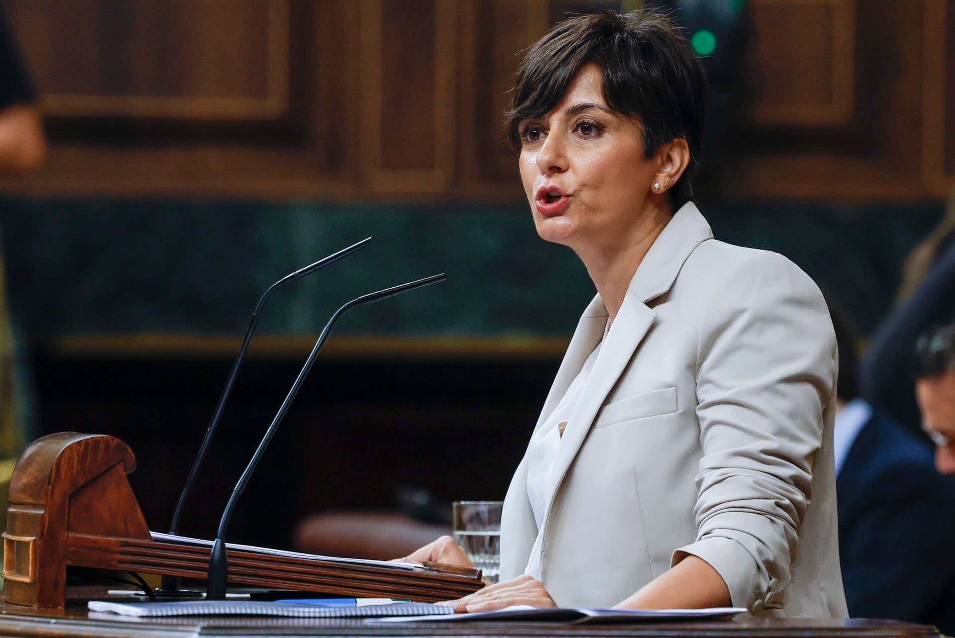 La ministra de Vivienda, Isabel Rodríguez, durante el pleno La ministra de Vivienda, Isabel Rodríguez, durante el pleno