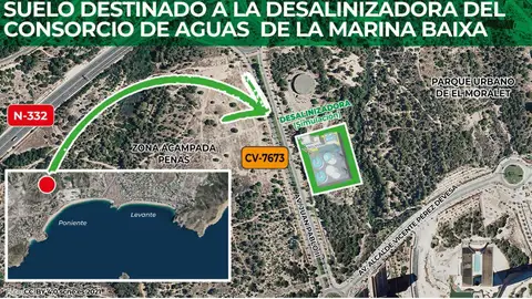 Benidorm impulsa el cambio de uso de una parcela de El Murtal para construir la nueva desalinizadora Benidorm impulsa el cambio de uso de una parcela de El Murtal para construir la nueva desalinizadora