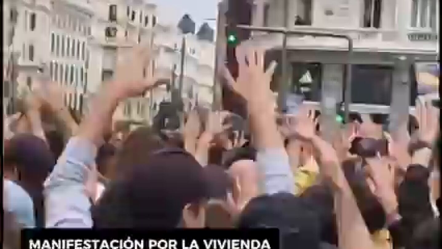 Manifestación por la vivienda en Madrid