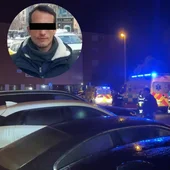 César, presunto asesino de sus padres en Cuatro Vientos, junto a una imagen del dispositivo del Samur. César, presunto asesino de sus padres en Cuatro Vientos, junto a una imagen del dispositivo del Samur.