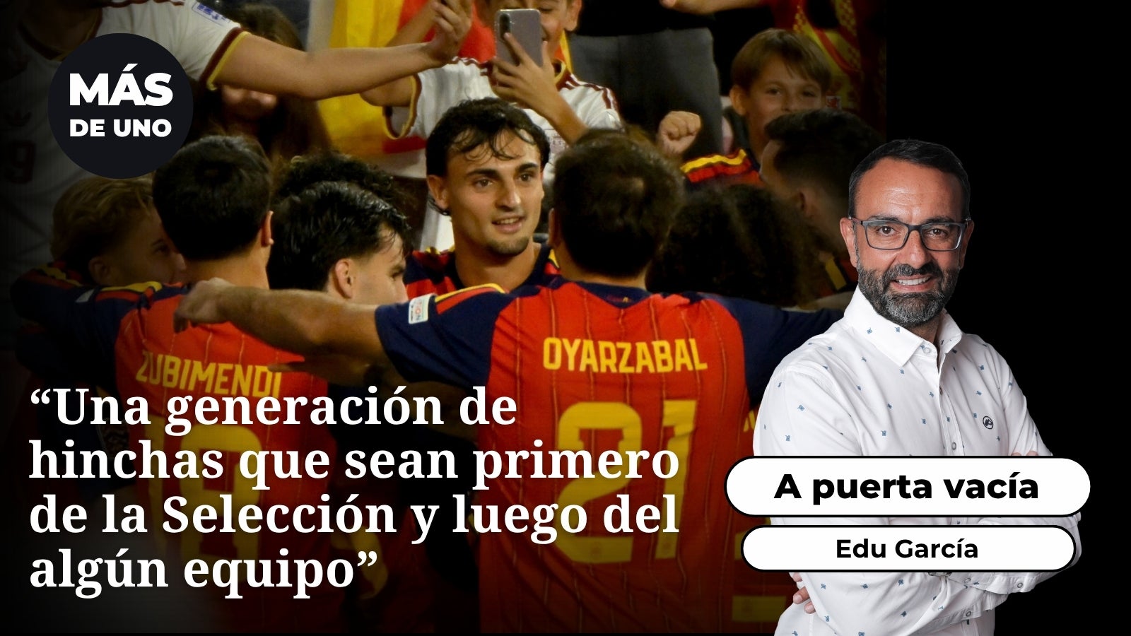 Edu García sobre el fenómeno de la Selección: "Podría haber una generación de hinchas que sean primero de la Selección y luego del algún equipo" Edu García sobre el fenómeno de la Selección: "Podría haber una generación de hinchas que sean primero de la Selección y luego del algún equipo"