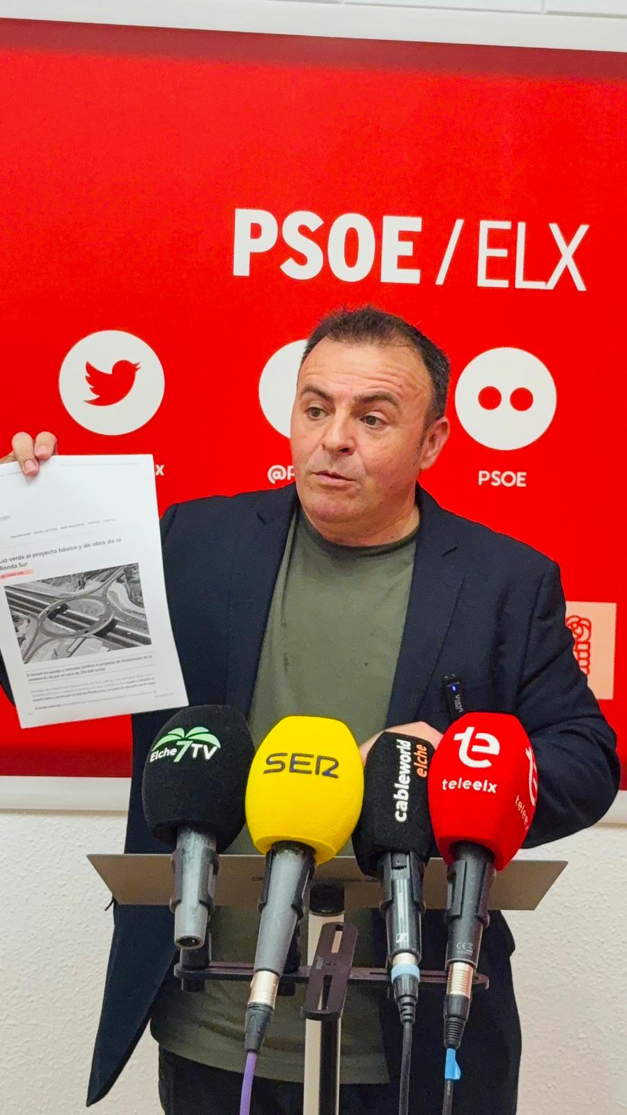El PSOE de Elche pregunta al gobierno valenciano por los plazos concretos y la dotación presupuestaria de la ejecución de la Ronda Sur El PSOE de Elche pregunta al gobierno valenciano por los plazos concretos y la dotación presupuestaria de la ejecución de la Ronda Sur