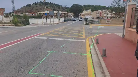 Inicio obras de la rotonda en la CV-50 a su paso por Real Inicio obras de la rotonda en la CV-50 a su paso por Real