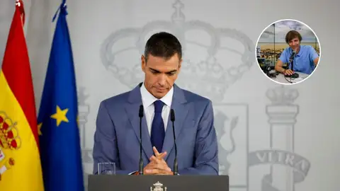 Pedro Sánchez durante una comparecencia. Pedro Sánchez durante una comparecencia.