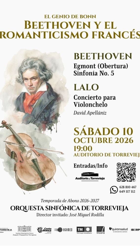 La Orquesta Sinfónica de Torrevieja dedica a Beethoven su primer concierto de la temporada en el Auditorio Internacional