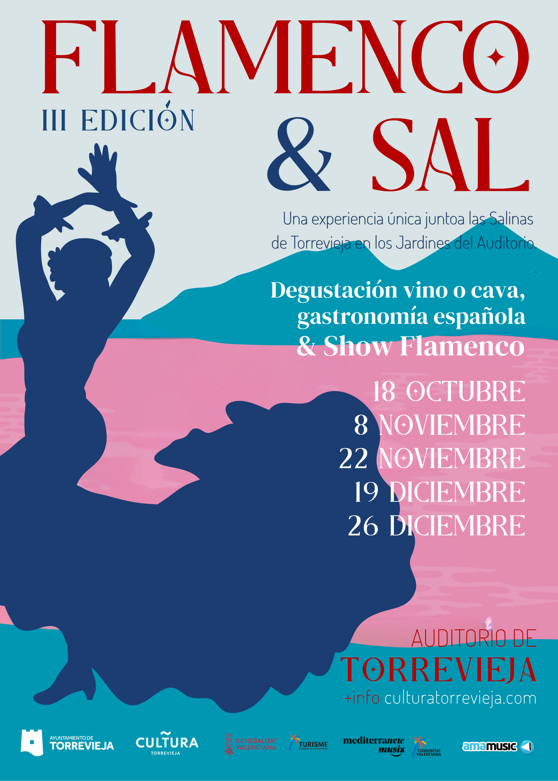 Regresa a los Jardines del Auditorio de Torrevieja el ciclo 'Flamenco & Sal' con cinco espectáculos y una propuesta gastronómica más amplia Regresa a los Jardines del Auditorio de Torrevieja el ciclo 'Flamenco & Sal' con cinco espectáculos y una propuesta gastronómica más amplia