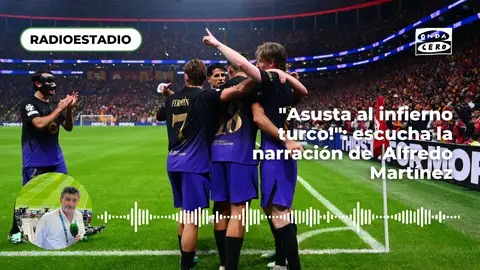 Los jugadores del Barça celebrando uno de los goles ante el Galatasaray. Los jugadores del Barça celebrando uno de los goles ante el Galatasaray.