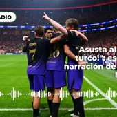 Los jugadores del Barça celebrando uno de los goles ante el Galatasaray. Los jugadores del Barça celebrando uno de los goles ante el Galatasaray.
