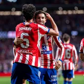 Baena celebra un gol con el Atlético de Madrid Baena celebra un gol con el Atlético de Madrid