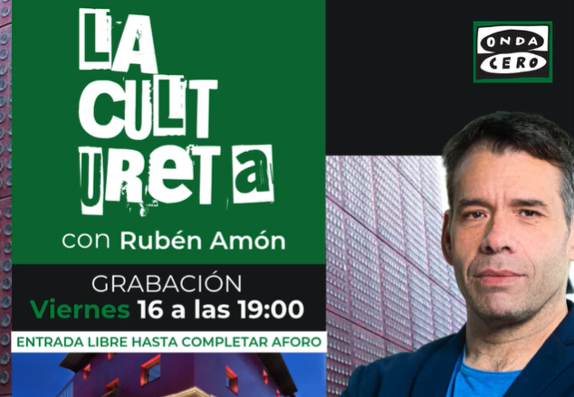 Ven a la grabación de La Cultureta, con Rubén Amón, este viernes en el Centro de la Cultura del Rioja Ven a la grabación de La Cultureta, con Rubén Amón, este viernes en el Centro de la Cultura del Rioja