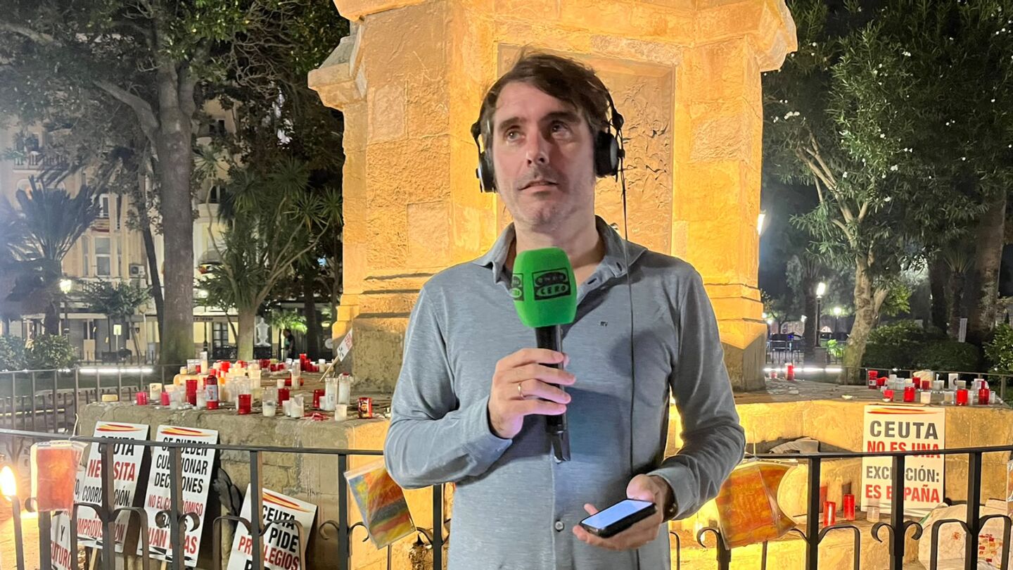 Rafa Latorre, durante su visita a Ceuta/ Rafa Sanz del Río