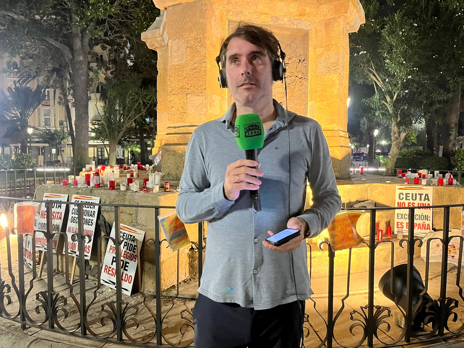 Rafa Latorre, durante su visita a Ceuta Rafa Latorre, durante su visita a Ceuta