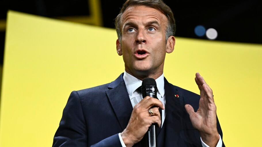 El presidente de Francia, Emmanuele Macron