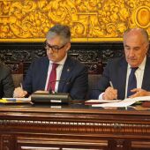 José Ignacio Landaluce, en el salón de plenos del Ayuntamiento de Algeciras