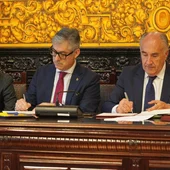 José Ignacio Landaluce, en el salón de plenos del Ayuntamiento de Algeciras José Ignacio Landaluce, en el salón de plenos del Ayuntamiento de Algeciras