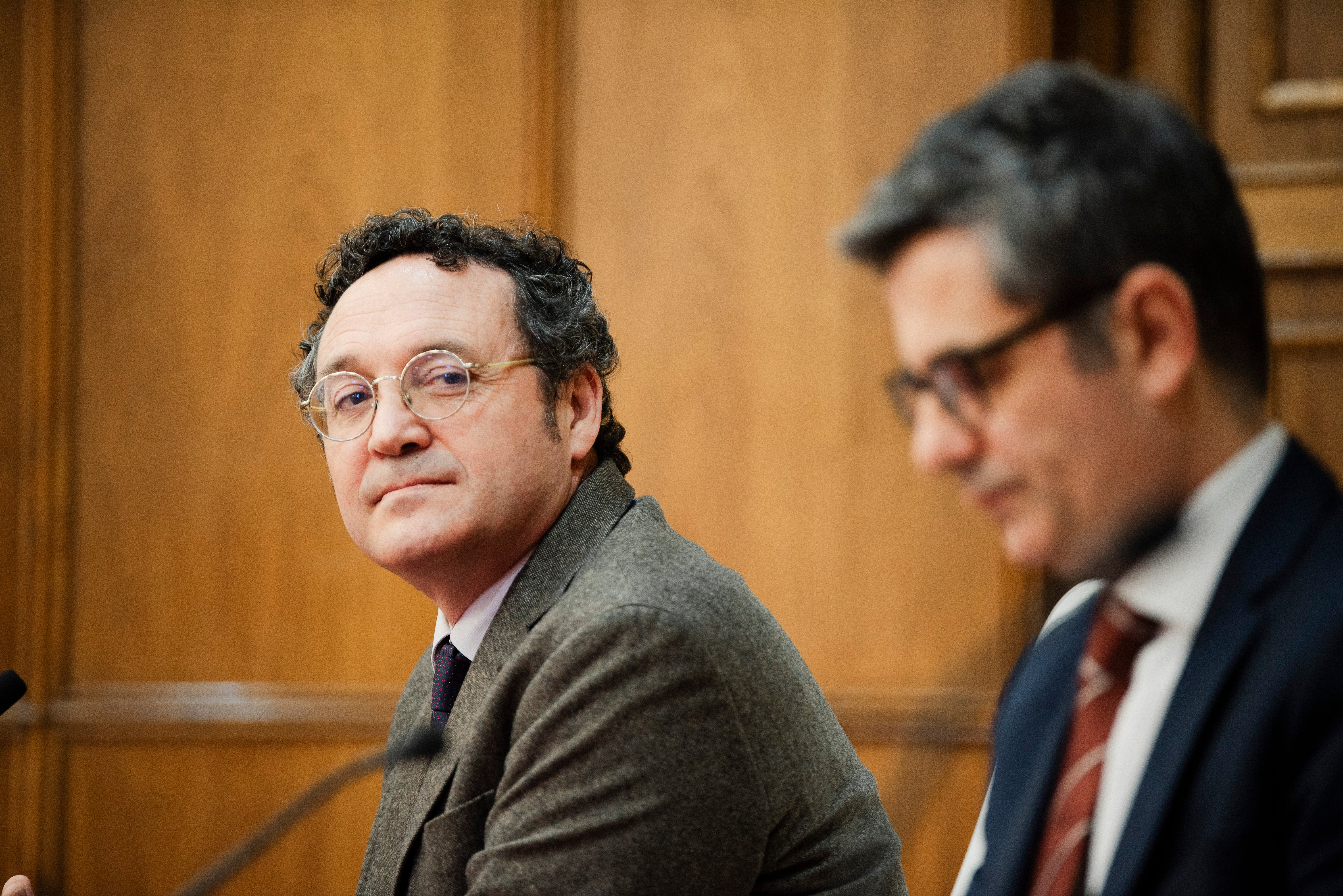 Imagen de archivo del exfiscal general del Estado, García Ortiz, junto a Félix Bolaños. Imagen de archivo del exfiscal general del Estado, García Ortiz, junto a Félix Bolaños.