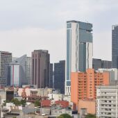 Vistas de una ciudad. Imagen de archivo. 
