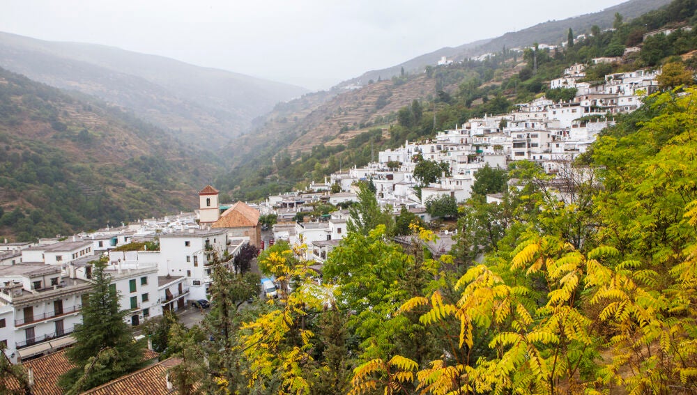 Vista panorámica de Pampaneira.
