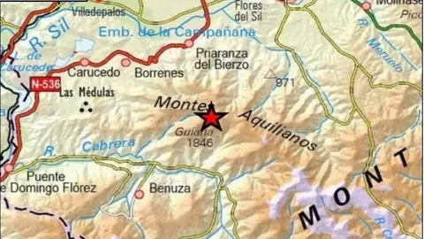 Registrado un terremoto de magnitud 4 en Priaranza del Bierzo (León) Registrado un terremoto de magnitud 4 en Priaranza del Bierzo (León)