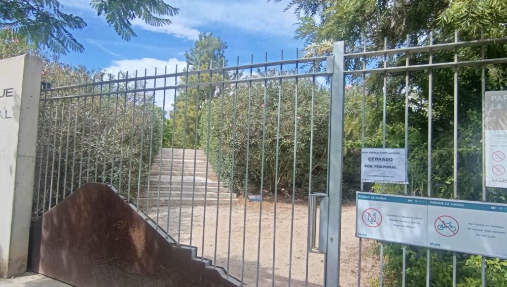 Cuando hay riesgo el parque se cierra 