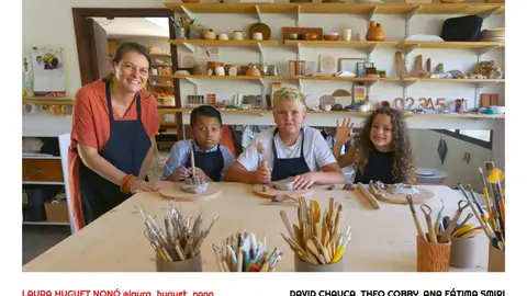 Laura Huguet Nonó junto a David Chauca, Theo Cobby y Anna Fátima Smiri Laura Huguet Nonó junto a David Chauca, Theo Cobby y Anna Fátima Smiri