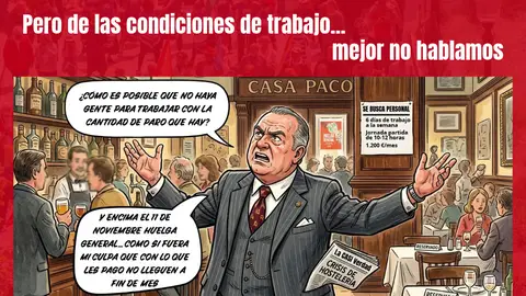 CCOO se pregunta por qué no hay camareros CCOO se pregunta por qué no hay camareros