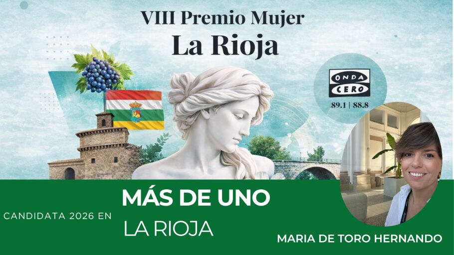 Premio Mujer La Rioja 2026, candidata Mar&iacute;a de Toro Hernando