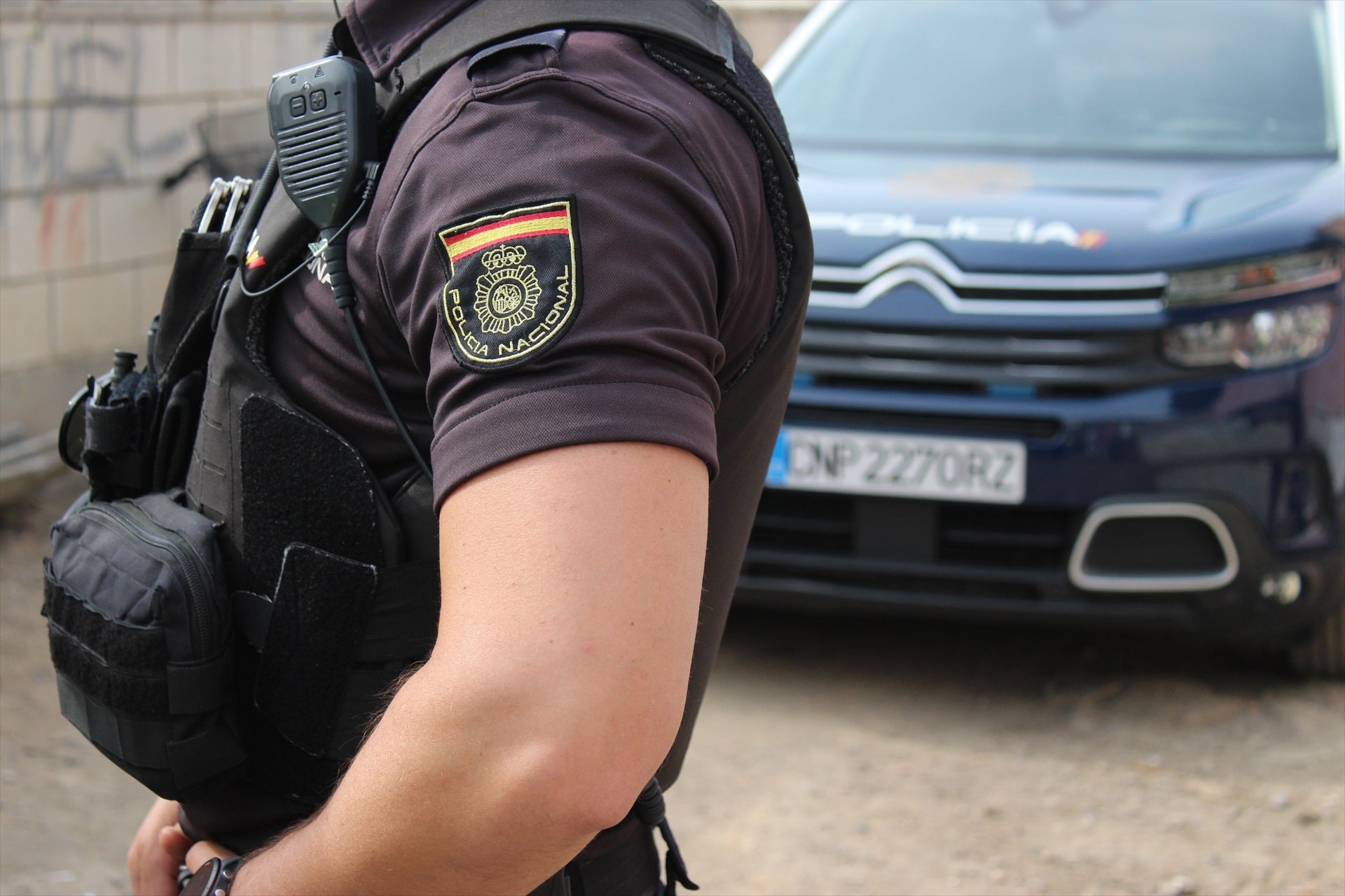 Imagen de archivo de un agente de la Policía Nacional Imagen de archivo de un agente de la Policía Nacional