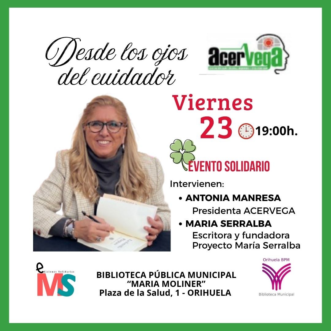 Encuentro solidario este viernes en Orihuela organizado por ACERVEGA con motivo del Día del Daño Cerebral Adquirido Encuentro solidario este viernes en Orihuela organizado por ACERVEGA con motivo del Día del Daño Cerebral Adquirido