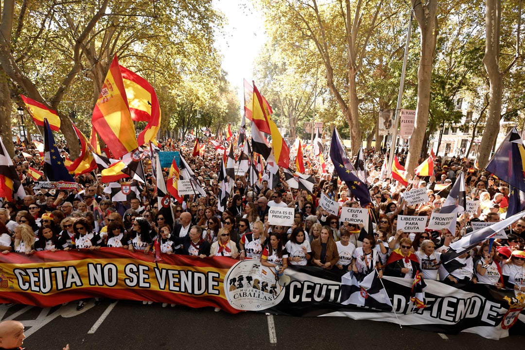 Manifestación a favor de Ceuta este domingo en Madrid. Manifestación a favor de Ceuta este domingo en Madrid.