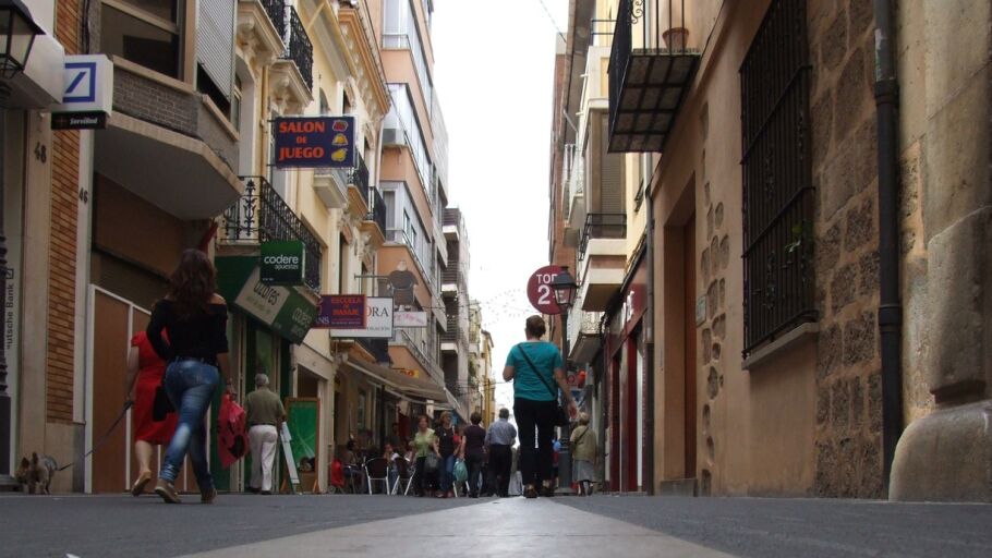 Calle comercial de Vila-real. 
