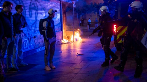 Imagen de los disturbios producidos en Barcelona el pasado fin de semana.