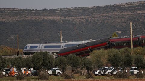 Imagen de los trenes que han colisionado en Urda