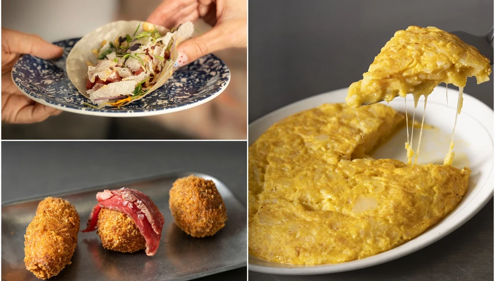 Así llegan a la mesa su crep quak de magret de pato, las croquetas o sus tortillas. Así llegan a la mesa su crep quak de magret de pato, las croquetas o sus tortillas.