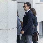 El exjuez Luis Sáenz de Tejada, en su llegada a la Audiencia Nacional