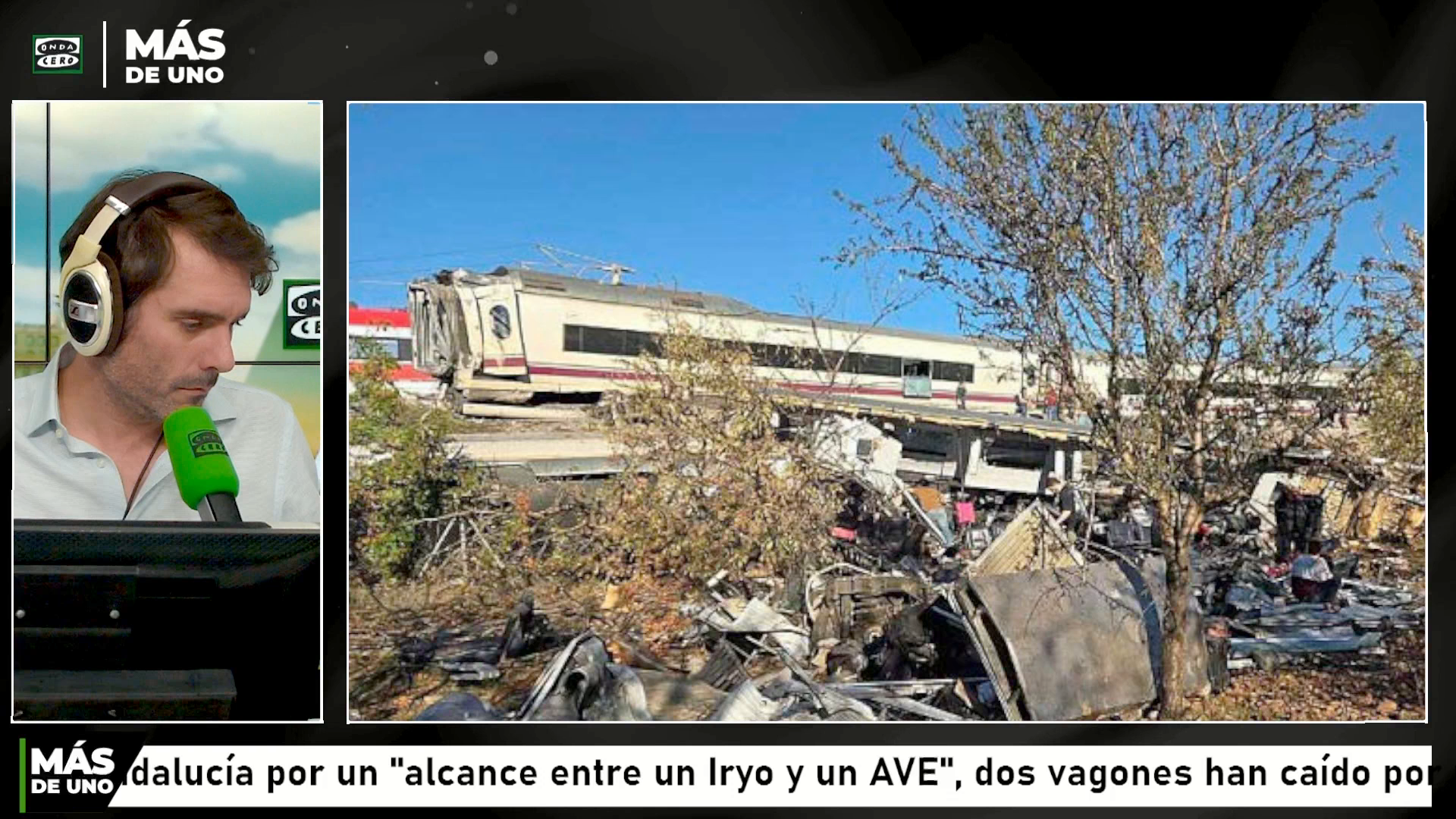 Ignacio viajaba en el vagón 3 del Iryo que fue embestido por el Ave en Urda: "El vagón quedó desplazado en un ángulo de 45º" Ignacio viajaba en el vagón 3 del Iryo que fue embestido por el Ave en Urda: "El vagón quedó desplazado en un ángulo de 45º"