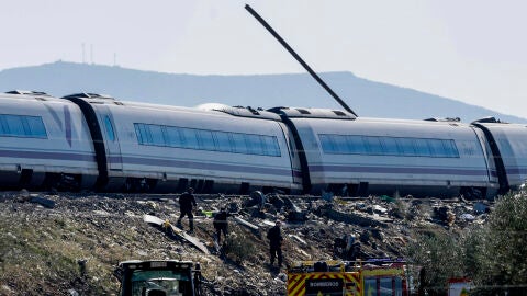 Imagen del AVE del accidente ferroviario de Urda