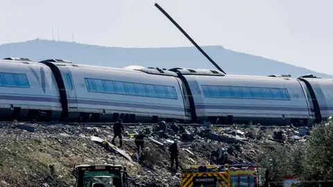 Imagen del AVE del accidente ferroviario de Urda Imagen del AVE del accidente ferroviario de Urda
