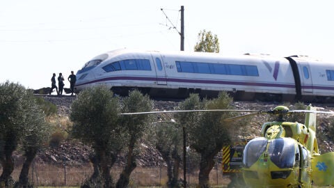 Imagen de uno de los trenes accidentados.